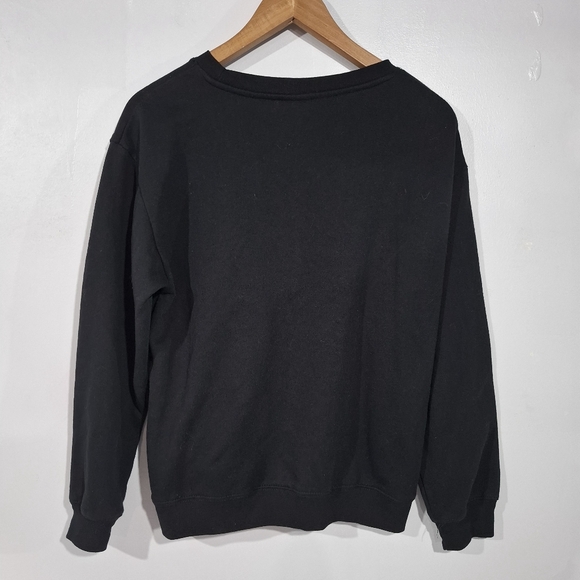 Disney Graphic Mickey Mouse Forever True Floral Rock Black Women's Sweatshirt M - Picture 3 of 9